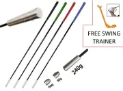 Golf Swing Speed Distance Training Stick Trainer Adjust Portable 240-325g Tempo