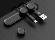 Magnetic cable clamp data cable storage hub Creative Desktop finishing buckle