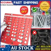 34-Holes Nut and Bolt Thread Checker by T&D Products for Standard and Metric