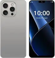 TalkCeLL Unlocked 4G Mobile Phone i15Pro Max, 6.3 Inches HD Screen Unlocked Smartphone,Dual SIM 2GB RAM+32GB ROM Expand 128GB, 4000mAh Battery,13MP Camera,Android 10.0 Phone with Face Unlock (Grey)