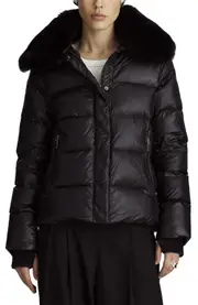 Dawn Levy Vera - Shearling Coat in Black at Nordstrom, Size Small