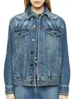 $650 NWT DIESEL Sz42(M) BLACK GOLD PATCHWORK EMBROIDERED DENIM TRUCKER JACKET