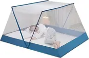 Mosquito Net Foldable Mosquito Net, Foldable Portable Garden Mosquito Net, Free-Installation of Mosquito Net (Color : Blue-1, Size : 80x190x80cm)