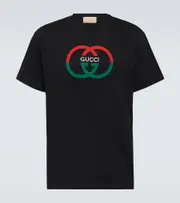 [Gucci] Gucci Interlocking G cotton jersey T-shirt AU 84 black