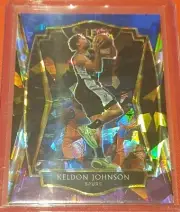 2020-21 Select Premier Level Keldon Johnson Cracked Ice Prizm- San Antonio Spurs