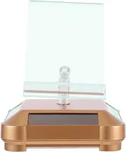 Garneck 360Degree Practical Solar Powered Rotating Display Stand for Phones Watches Showcase Turntable Efficient Space Saving Design for Malls Exhibitions Retail Use