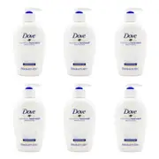 6x Dove 250ml Deeply Nourishing Liquid Hand Wash Soap for Soft Hydrated Skin