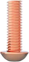 Red Copper Half Round Head Hex Socket Screw M3M4M5M6M8(20pcs M3x5)