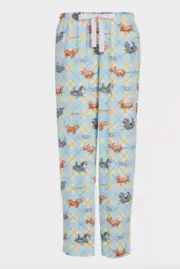 NEW PETER ALEXANDER HAIRY MACLARY & FRIENDS SATEEN PJ PANTS LARGE L RRP$89.98