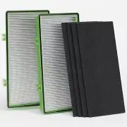 Aer1 Filter Replacement for Holmes Air Purifiers, 2 True HEPA Filters + 4 Carbon