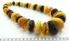 295.4gr Giant Genuine Baltic Amber Vintage Faceted Necklace with Butterscotch