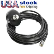 SO239 Magnet Mount Base With Mini-UHF Plug & 5M RG-58 Cable Mobile Radio