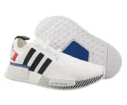 Adidas NMD R1 GS Boys Shoes Size 6, Color: Cloud White/Core Black/Lush Blue