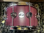 DW 7x14 Collector's Series Pure PurpleHeart Shell Snare Drum - Natural Satin Oil