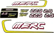 Mercury Racing 2.5L Alien Promax Sport 225-280hp Decal Kit
