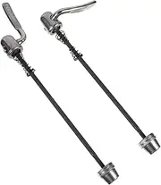 SUPVOX Steel Rear Wheel Skewer for Mountain Bike Indoor Trainer 2pcs Quick Release Axle Bike Accessory Set
