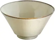 Marusan Kondo 22504 Small Bowl, Donburi, Japanese Tableware, 30.4 fl oz (900 ml), Stylish, Made in Japan, Microwave and Dishwasher Safe, Compact Storage, Instan Bowl, L, Ivory