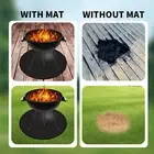 36 inch Fire Pit Mat Round 3 Layer Under Grill Mat Fireproof Fire Pit Pad nudsJ