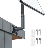 Satellite Internet Roof Mount for Starlink V2, Adjustable Weather Resistant Mount, Compatible with V2 Rectangular Dish Kit, for Eave or Wall Installation