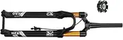 Ultra-Light Mountain Bike Bicycle Front Fork Tapered Steerer 1-1/2 Wire Control Mountain Bike Air Suspension Forks 27.5 29 Inch Travel 120mm Thru Axle 110×15mm