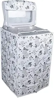 Top Load Washing Machine Cover Suitable For 7 Kg, 7.2 Kg, 7.5 Kg, 8 Kg (56cms X 56cms X 88cms) Half White & Grey