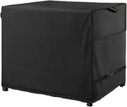 Patio Table Cover | Waterproof Square Oxford Cloth Side Table Cover | UV Resistant Furniture Protector With Drawstring For Garden And Yard (Black)