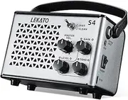 LEKATO Guitar Amp, Portable Mini Guitar Amplifier 10W, Rechargeable Electric Guitar Amp Combo with Clean & Distortion Effect, Bluetooth, Retro Design, Practice Amp for Home Travel Party (UK)