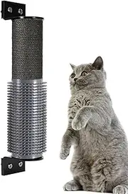 Cat Scratch Post Replacement | Heavy-Duty Replacement Scratching Post with Grooming Brush,Reusable Kitten Supplies for Indoor Outdoor Climbing Playing Entertaining