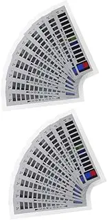 HEALEEP 20pcs Portable Thermometer Strips for down Jacket Clothes Lcd Temperature Gauges for Daily Use Replacement