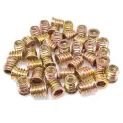 100pcs M8 x 15mm Furniture Screw-in Nut Bolt Fastener Hex Socket Insert Nuts