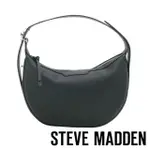 【STEVE MADDEN】TWADA 皮革壓紋月亮手提包(黑色)