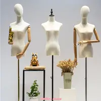 在飛比找蝦皮購物優惠-服装店模特道具女装橱窗半全身人台衣服架子假人偶婚纱模特展示架