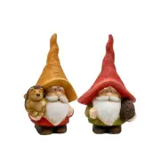 Thanksgiving Gnomes, Set of 2, Holiday/Garden Decor, Gnome Statues