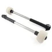 2 Pack Felt Head Bass Drum Mallets Percussion Sticks, 12 Inch Length Drum Mal...