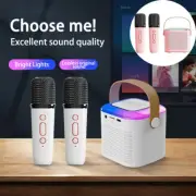 Wireless Microphone System Bluetooth Karaoke Speaker with Handheld Mic Home KTV