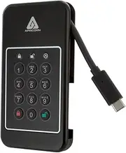 Apricorn 2TB Aegis NVX – Ultra High Speed NVMe 10Gbps USB Type C Hardware-Encrypted Drive (ANVX-2TB)