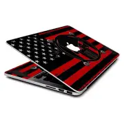 Skin Wrap for MacBook Pro 15 inch Retina Red american flag black punish Badge