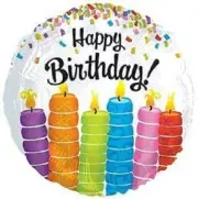 PMU Happy Birthday Balloon 18 Inch Mylar-Foil