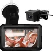 Baby Car Mirror, 1080P Baby Monitor with Camera