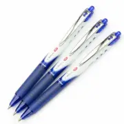 3 x Pilot V ball RT 0.5 Retractable Liquid Ink Rollerball Pens - Blue
