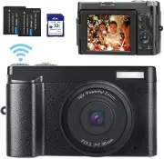 Digital Vlogging Camera YouTube Camera HD 1080P 24MP Video Camcorder with WiFi C