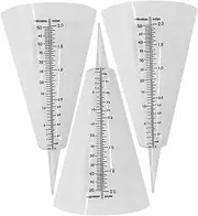 3pcs Rain Cup Rain Gauge Stake Farming Rain Gauge Rain Gauge Tube Outdoor Rain Meter Transparent Rain Gauge Rain Measuring Cup Cone Design Rain Gauge Plastic Rainfall Gauge