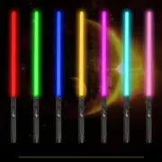 Lightsaber RGB Heavy Dueling Metal Handle Light Saber Black Cool Color[Changing#