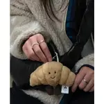 *米菲美國* JELLYCAT AMUSEABLE CROISSANT BAG CHARM 酥皮可頌 鑰匙吊飾