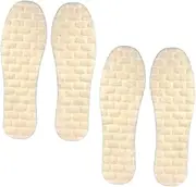 PERSELOSO 2 Pairs Thickened Wool Insoles for Winter Boots and Sneakers Breathable Fleece Shoe Pads for Comfort Warm Inner Shoe Inserts for Men and Women for Cold Weather Activities