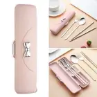 2/3Pcs Bowknot Portable Tableware Set Camping Picnic Dinner Set