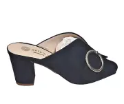 Eric Michael Skye Women's Navy Suede Dressy Mule size 40, US 9