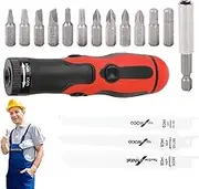 Reciprocating Saw Handle - Sawing Adapter with Bits and Saws | Screwdriver Tool Set for Household, Wood Pruning Accessories