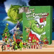 Grinchs Toys Cute Figures Doll Advent Calendar Advent Calendar 24 Days of Christmas 24PCS Cute Cartoon Elf Figures Doll Vacation Gifts