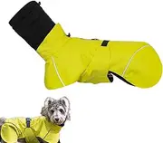 Dog Rain Coat, Dog Rain Jacket for Small Medium Doggy, Lightweight Reflective Pet Poncho Adjustable Jacket Clothes for Puppy, Walking & Running